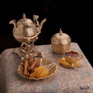 ست چای خوری برنجی طلایی هندی