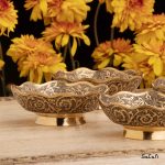 کاسه برنجی طلایی هندی