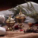 ست پذیرایی برنجی طلایی هندی