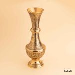 گلدان برنجی طلایی هندی
