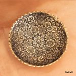 شیرینی خوری برنجی طلایی هندی