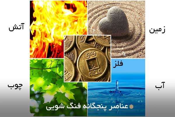 عناصر پنجگانه فنگ شویی