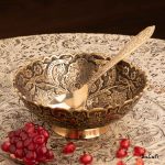 ظروف برنجی هندی پذیرایی طلایی یلدا