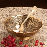 ظروف برنجی هندی پذیرایی طلایی یلدا