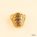 انگشتر بدل توری دست ساز هندی طلایی