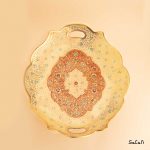 میوه خوری برنجی میناکاری دسته دار هندی
