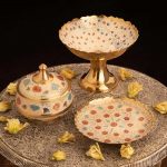 ست پذیرایی برنجی میناکاری