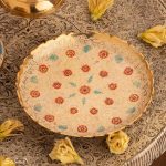شیرینی خوری برنجی میناکاری
