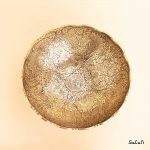 میوه خوری برنجی طلایی دورو