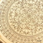 سینی دسته دار برنجی آنتیک هندی