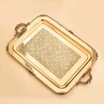 سینی دسته دار برنجی آنتیک هندی