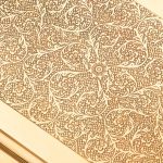 سینی دسته دار برنجی طلایی هندی