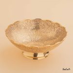 میوه خوری پایه دار برنجی طلایی هندی