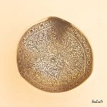 کاسه پایه دار برنجی آنتیک هندی