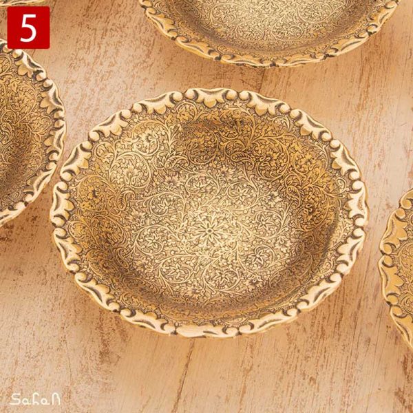 کاسه برنجی هندی انتیک سیاه قلم