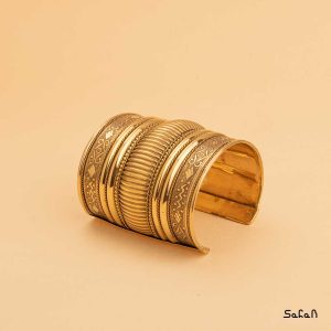 دستبند النگویی زیورالات هندی برنجی طلایی دست ساز زنانه