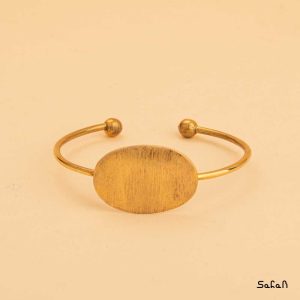 دستبند النگویی زیورالات هندی برنجی طلایی دست ساز زنانه