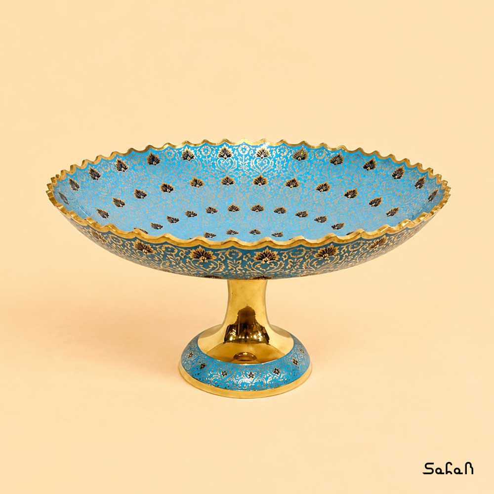 میوه خوری برنجی هندی میناکاری